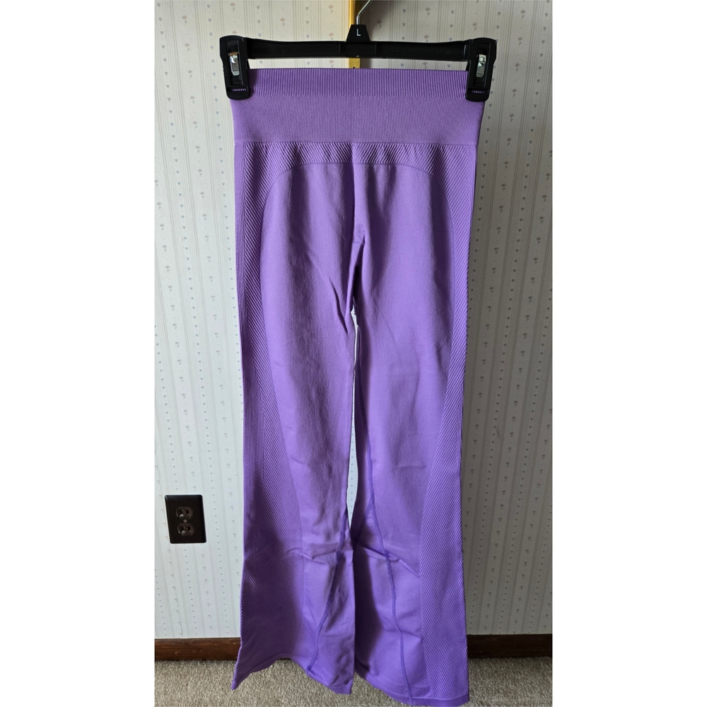 Purple Flared Leggings